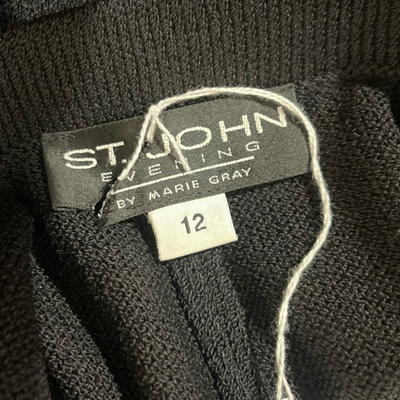 Vtg. St. John Evening Rhinestone Trim Knit Pant - Picture 6 of 13